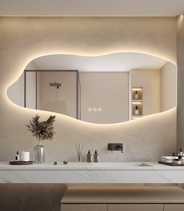 Phong Cách Hiện Đại Đầy Đủ Chiều Dài Led Tường Gương Thiết Kế Không Thường Xuyên Cho Phòng Khách Phòng Ngủ Khách Sạn Salon Phù Hợp Phòng Cử<span class=keywords><strong>a</strong></span> Hàng Quần Áo - Product Image 1