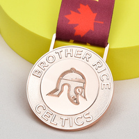 Médaille en métal gravée avec logo personnalisé, médaille personnalisée pour club sportif du lycée, cordon personnalisé par sublimation, médailles de compétition scolaire