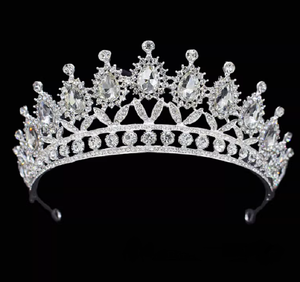 Elegante Tiara da Sposa in Cristallo per Matrimoni e Concorsi di Bellezza, Corona Scintillante con Strass per Ragazze - Product Image 2
