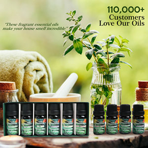 Juego de regalo de aceite esencial de yoga Kit de aceite de aromaterapia fresco para el cuidado de la piel 100% puro y natural para rituales de autocuidado de meditación de yoga - Product Image 5