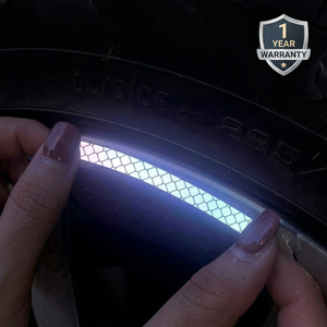 Pegatina reflectante para coche, pegatinas adhesivas con patrón de arcoíris, película de luz fría de un solo uso - Product Image 1