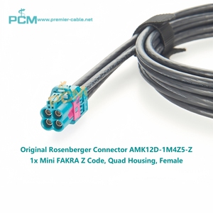 Quad Mini Fakra Nữ Để Fakra Nữ 4-Trong-1 Xe Coax Cáp Ban Đầu Rosenberger Z-Mã Ô Tô GPS Navigation Máy Ảnh Đài Phát Thanh - Product Image 3