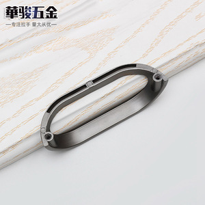 Huajun Furniture <b>Handles</b> Zinc Alloy 96mm Pearl Black Brushed <b>Copper</b> Drawer <b>Cabinet</b> Wardrobe Pulls - Product Image 4