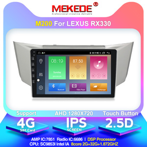 レクサスRX300RX330 RX350RX400HマルチメディアGPSナビゲーションBTオートラジオステレオ用M100Android10クアッドコアカービデオプレーヤー - Product Image 3