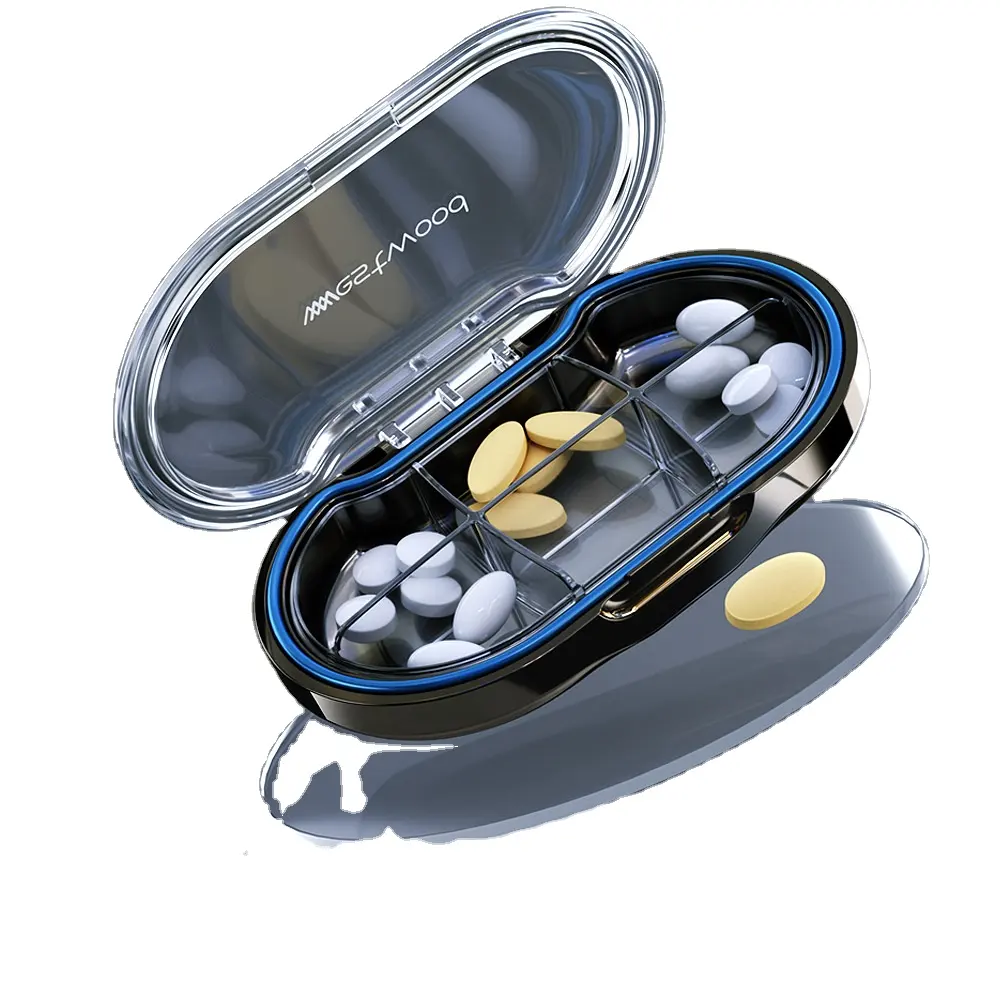 Tahan Air PP Mingguan Portable Pil Kotak Kemasan Obat Damp-Proof Tas Organizer untuk 4-7 Hari