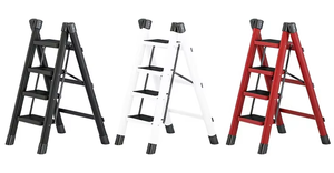 Échelle à tête plate pliable en acier au carbone épaissi de haute qualité, moins sujette à la <span class=keywords><strong>décoloration</strong></span> et échelle domestique plus robuste - Product Image 4