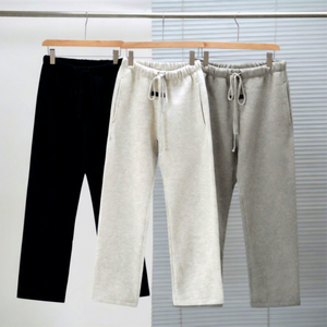 <span class=keywords><strong>Pantaloni</strong></span> Sportivi 100% Cotone Senza Cuffie SS22 Essentials con Stampa Floccata, Modello Largo da <span class=keywords><strong>Uomo</strong></span> Y2K Hip-Hop, Logo Personalizzato, Vita Alta, Streetwear di Lusso - Product Image 4