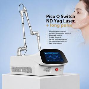 Máquina Láser Pico Q-Switch ND YAG + Láser de Pulso Largo para Eliminación de Tatuajes, Pigmentos, Pecas, Depilación y Peeling de Carbono - Equipo de Belleza - Product Image 1