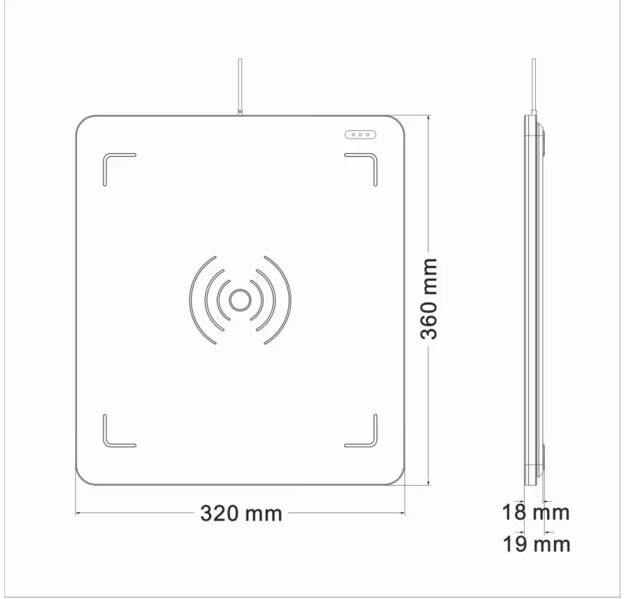 860-960MHz Desktop-UHF-RFID-Smartcard-Leser