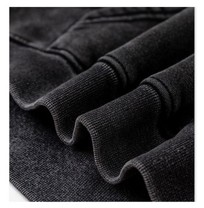 Felpa con Cappuccio <span class=keywords><strong>Oversize</strong></span> da <span class=keywords><strong>Donna</strong></span>, Stile Vintage, Maniche Raglan, Effetto Lavato, 400gsm, Foderata in <span class=keywords><strong>Pile</strong></span>, Crop Top con Spalle Scoperte - Product Image 3