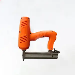 Home Decoration U-Shaped Electric Nail Gun Woodworking Orange Electric Nailer Gun