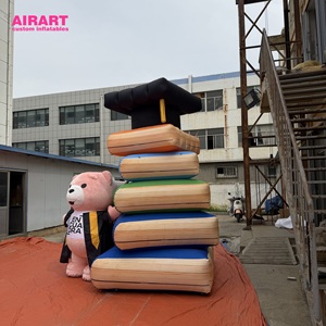 Oso Inflable Resistente de Graduación con <span class=keywords><strong>Libros</strong></span> Académicos para Exhibición en Exteriores - Product Image 4