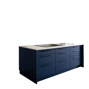 Isola <span class=keywords><strong>Cucina</strong></span> su Misura con Armadietti Contenitori, Centro <span class=keywords><strong>Cucina</strong></span> Moderno e Funzionale, Unità ad Isola con Layout Personalizzato per le Tendenze di Arredamento Domestico Moderno - Product Image 1