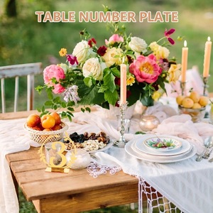 Honey And Sweetness Acrylic <b>Table</b> Number Gold Rose Gold Silver Instagram Style Wedding Party Place <b>Cards</b> - Product Image 3