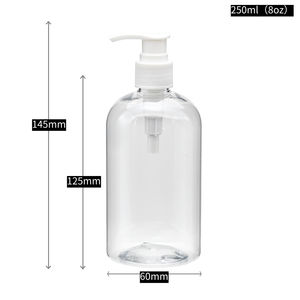 Cosmetic Skin Care Packaging 4oz 8oz 10oz 16oz Matte Frosted 100% PCR Hand Wash Liquid Shampoo Lotion <b>Pump</b> <b>Bottle</b> - Product Image 3