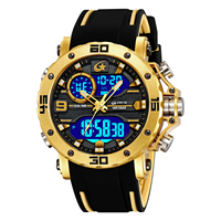 STRYVE Jam Tangan Olahraga Pria Fashion Baru 8032 Jam Tangan Kuarsa Chronograph 50M Jam Tangan Tahan Air Jam Tangan Stopwatch Alarm LED