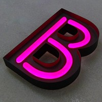 Letrero Luminoso LED de Acrílico de Alta Calidad con Carcasa de Acero Inoxidable, Colores Personalizados, Montaje en Pared, Publicidad, 5 Años de Garantía, Entrega Rápida