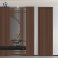 Portes intérieures en bois de style moderne du milieu du siècle, portes à panneaux, fabrication haut de gamme, résistantes à l'humidité, anti-rayures, isolation acoustique