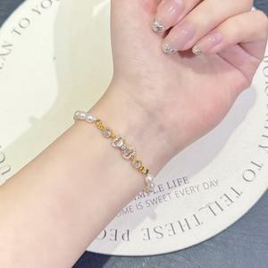 Pulsera de Perlas de Alta Calidad de 5-6 mm para Xiaomi, Elegante Pulsera con Nudo de Mariposa para Niñas de 5 a 6 Años - Product Image 4