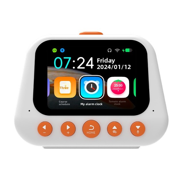 English-language Smart Alarm Clock T10 Student Self-discipline Learning AI Voice-interaction Time Manager Wi-Fi Rechargeable