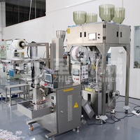 Machine à emballer automatique de sachet de thé de pyramide de triangle intérieur et extérieur pour le thé de fleur de granule en vrac