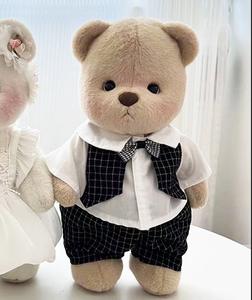 ชุดตุ๊กตา30ซม. ที่คาดผมดอกไม้พลาสติกและชุดแต่งงานเปลี่ยนตุ๊กตาหมีคู่สำหรับงานแต่งงานงานปาร์ตี้ตุ๊กตา - Product Image 6