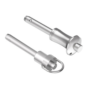 Stainless Steel Quick-Release Pin <b>Ball</b> Head Spring Indexing Safety Pin Standard S30 <b>Bright</b> Finish Polished General Use - Product Image 1