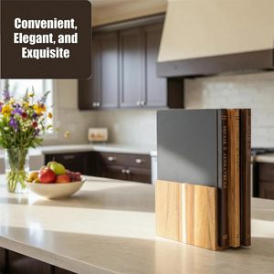 Ensemble de planches à découper en forme de livres avec support pour la cuisine, ensemble de 3 planches à découper en bois d'acacia ressemblant à des livres pour <span class=keywords><strong>les</strong></span> <span class=keywords><strong>légumes</strong></span> - Product Image 5