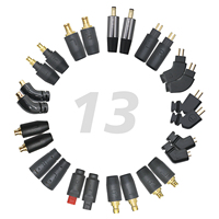 Câbles d'écouteurs filaires en cuivre sans oxygène à 4 conducteurs, 13 connecteurs pour écouteurs disponibles pour EDX Pro ZS10 PRO Castor Zero MT1 TFZ QDC