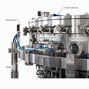 Máquina Automática de Alta Calidad para Enjuague, Llenado y Tapado 3 en 1 para Bebidas Carbonatadas, <span class=keywords><strong>Agua</strong></span> Gaseosa y <span class=keywords><strong>Agua</strong></span> con Gas - Product Image 2