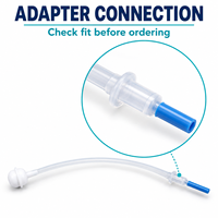 Lot de 3 accessoires pour pailles de bouteilles d'eau, adaptateur de bouteille pulvérisatrice, connecteur de conversion, tuyau et tube en silicone 34g