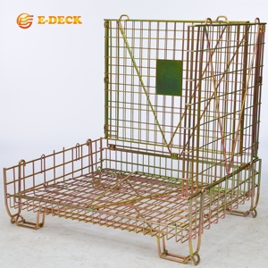 Jaula de Almacenamiento de Malla Metálica Apilable y Plegable para Preformas de PET, Diseño Más Reciente - Product Image 2