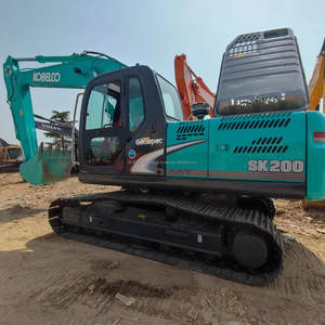 High Quality Kobelco SK200 Crawler Excavator Used 20 Ton Operating Weight Machine For Sale Core Engine Gearbox Gear <b>Pump</b> - Product Image 2