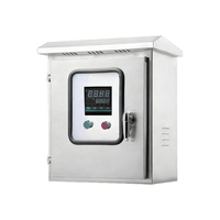 Boîte de distribution extérieure à double porte, armoire de commande d'instruments, boîte de boutons de commutation, boîte de câblage étanche, 100A 220V/380V