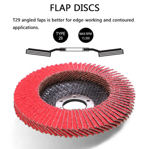 Disques de <span class=keywords><strong>meuleuse</strong></span> à lamelles abrasives Oxyde d'aluminium en céramique 4/4. <span class=keywords><strong>Disque</strong></span> à lamelles de 5/5 pouces Support en fibre de verre pour le polissage du <span class=keywords><strong>bois</strong></span> en acier inoxydable - Product Image 2