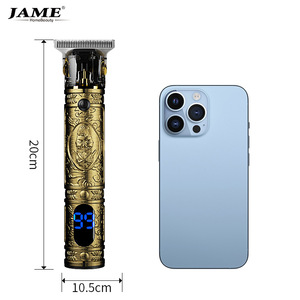 Cortadora de pelo Yoshimi con hoja de acero inoxidable grabada, pantalla LCD recargable para hombres y mascotas, recortadora con peines guía - Product Image 5