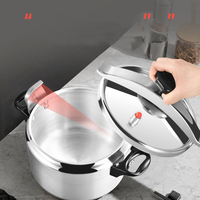 Autocuiseur en aluminium Ménage de grande capacité Anti-déflagrant Marmite à soupe profonde Réchaud à gaz Spécial Autocuiseur