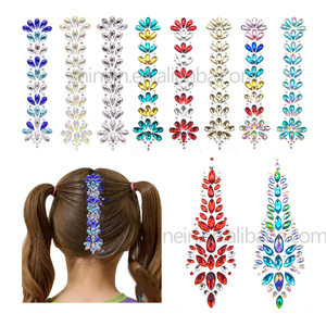 Vente chaude temporaire gemme oeil <span class=keywords><strong>tatouage</strong></span> autocollant auto-adhésif corps visage bijoux strass autocollants pour fête du Festival - Product Image 4