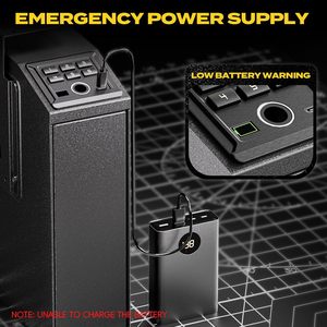 Gắn Súng sinh trắc học an toàn cho súng ngắn, đầu giường truy cập nhanh hangun an toàn với hộp cửa trượt tự động - Product Image 3