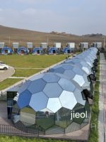 Dernier pavillon à bulles en polycarbonate imperméable au vent élevé en aluminium pour l'extérieur tente multi-personnes étoilée Sart pour le jardin et le camping