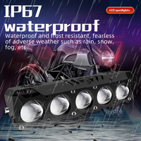 Phares de moto à cinq lentilles, projecteurs LED 5064, feux de conduite, feux de travail, ampoules antibrouillard pour voiture, camion, SUV