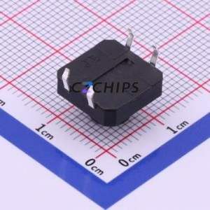 TC-1103-C-H Tactile Switch Through hole Component THT-4P,12x12mm Switch Single Pole Single Throw Round Button 2.6N Through Hole - Product Image 2