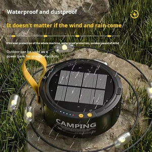 Lámpara Solar para Camping, Luces Solares de Cadena, Alarma de Emergencia, Lámpara Solar para Tienda de Campaña con Sensor de Movimiento - Product Image 5