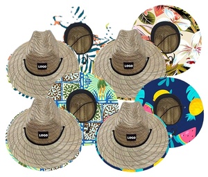 Chapeau de paille coloré à large bord, couleur unie, protection solaire, idéal pour les voyages et les vacances d'été - Product Image 4