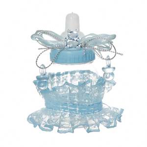 Mini bouteille de bébé en plastique <span class=keywords><strong>dragées</strong></span> conteneur boîte de bonbons de douche de bébé décor de fête de baptême d'anniversaire pour nouveau-né bébé garçon fille - Product Image 1