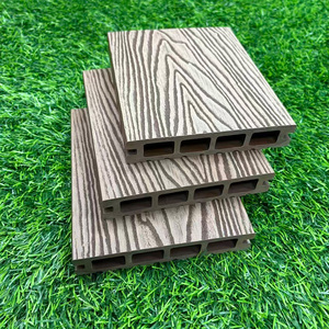 Plancher de <span class=keywords><strong>terrasse</strong></span> extérieur WPC moderne carré, à double verrouillage, écologique, antidérapant, imperméable, finition grain de <span class=keywords><strong>bois</strong></span> pour jardin et cuisine - Product Image 4