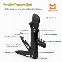 Outil multifonctionnel exclusif transfrontalier : Clé, marteau, pince, couteau pliant portable pour camping et randonnée - Fabriqué en Chine