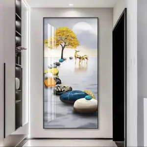 Pintura 3D de paredes de luxo moderna para decoração de casa aclamada pela crítica