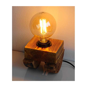 Veilleuse en bois sculptée réutilisable pour la chambre des enfants, décoration intérieure et confort au moment du coucher - Product Image 1