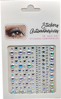 Visage gemmes auto-adhésif visage strass pour maquillage Festival visage bijoux bâton sur perles cheveux gemmes perle strass autocollants